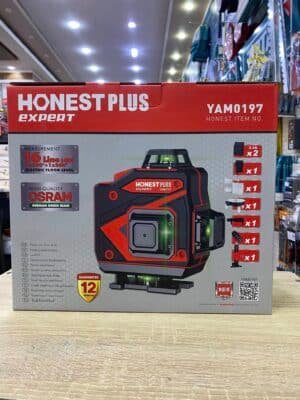 Niveau Laser HONESTPLUS Expert 16 Lignes (4D) – Faisceau Vert OSRAM – Modèle YAM0197