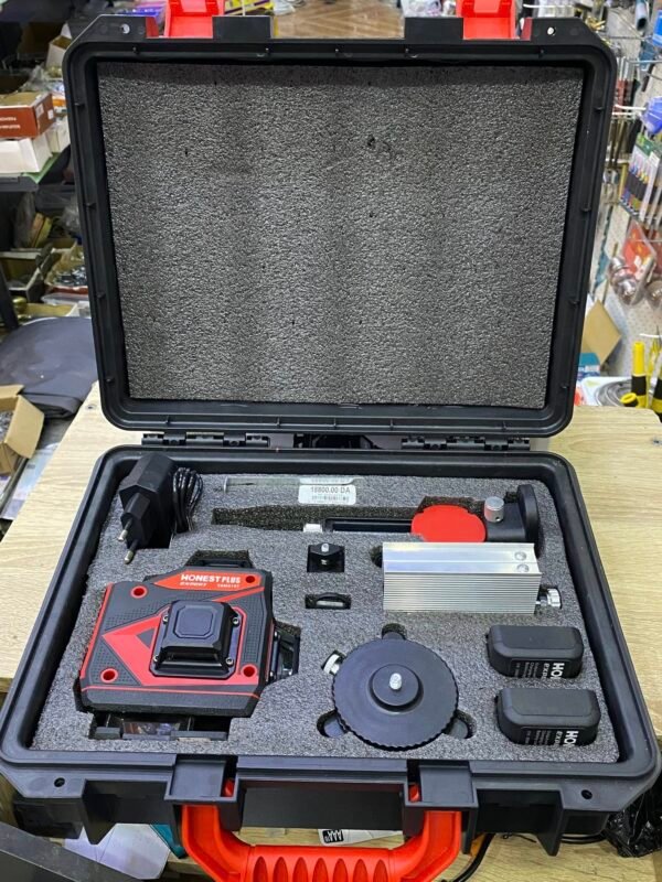 Niveau Laser HONESTPLUS Expert 16 Lignes (4D) – Faisceau Vert OSRAM – Modèle YAM0197